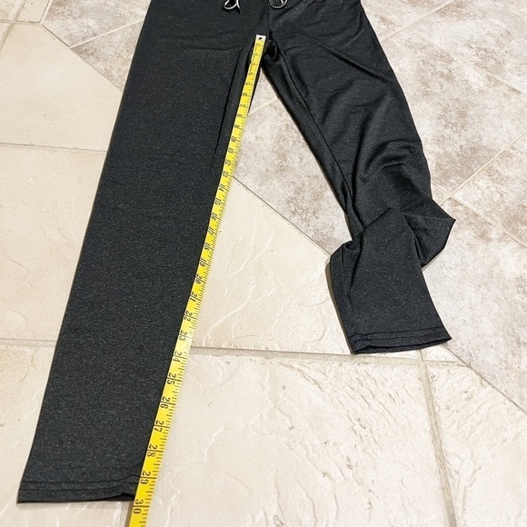 🆕 SHEIN high rise drawstring waist charcoal gray leggings medium - Picture 6 of 12
